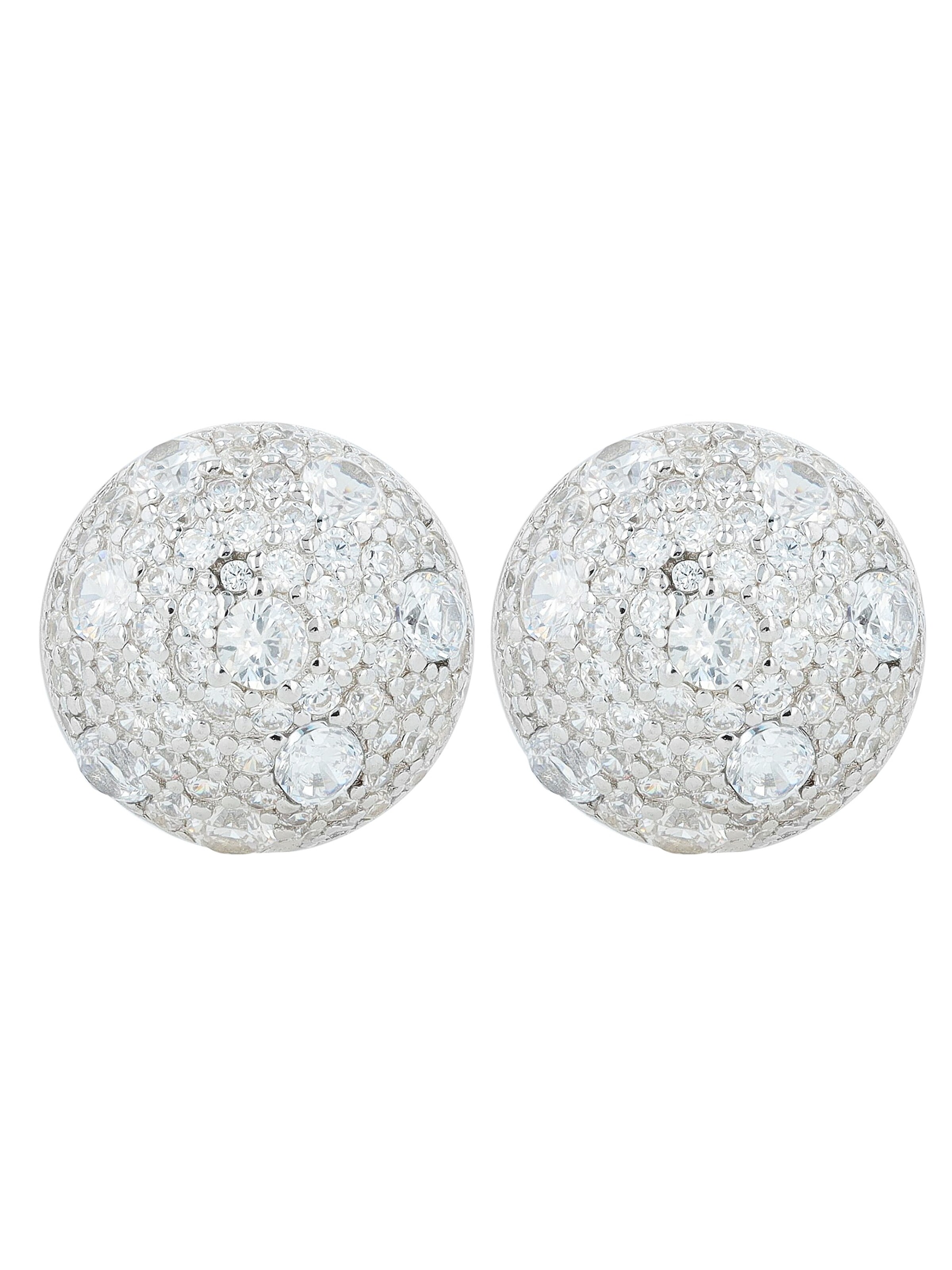 Akzent Earrings 'langlebig' in Silver: front