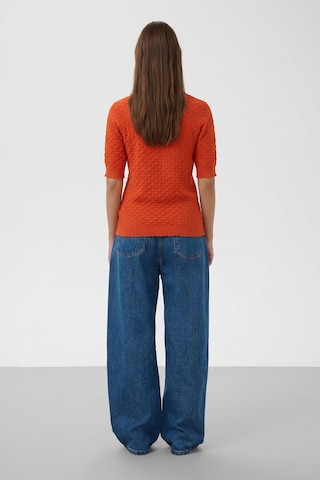SOAKED IN LUXURY Pullover 'SLSpina' in Orange
