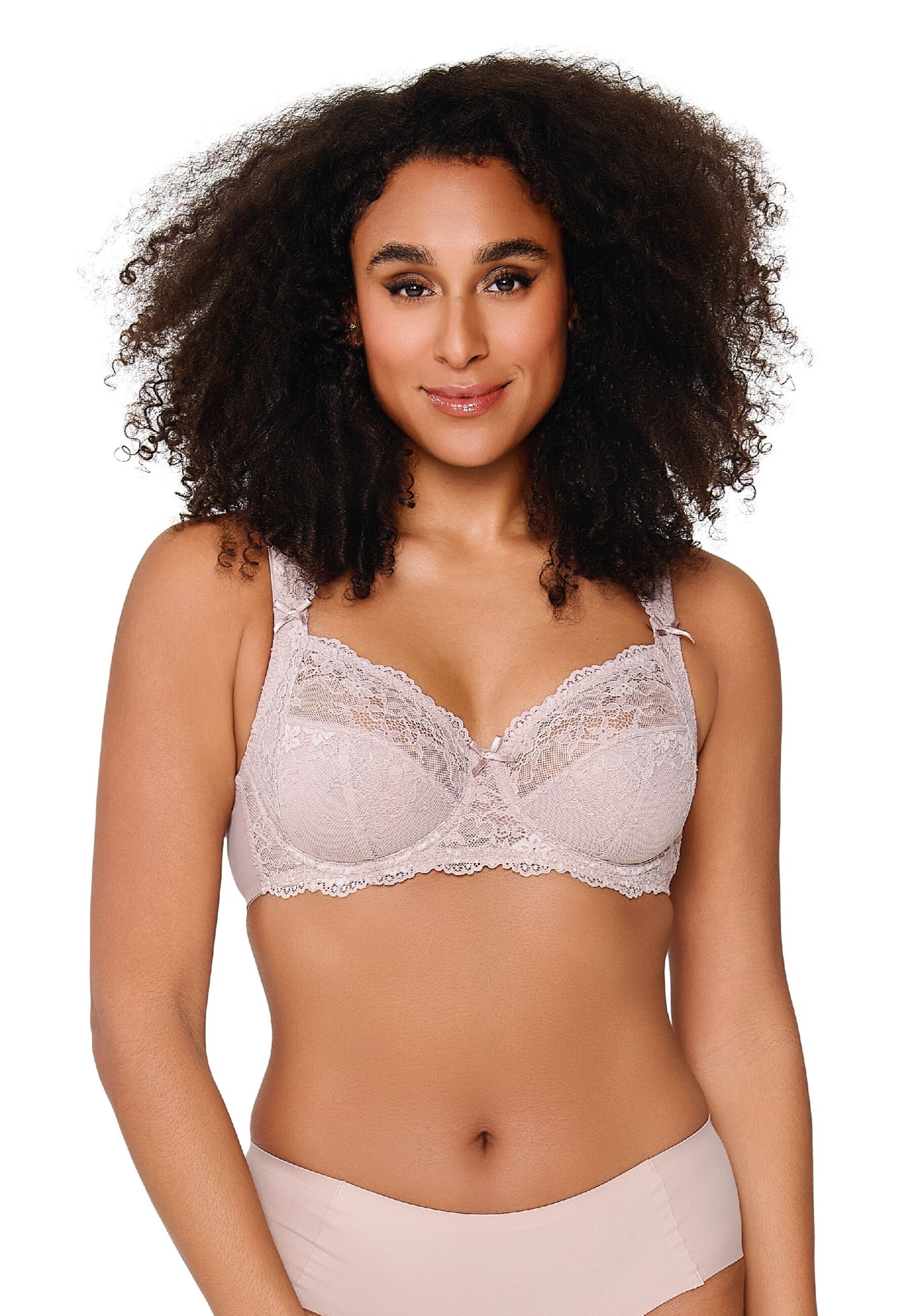 LingaDore Minimizer Biustonosz w kolorze różowy: przód