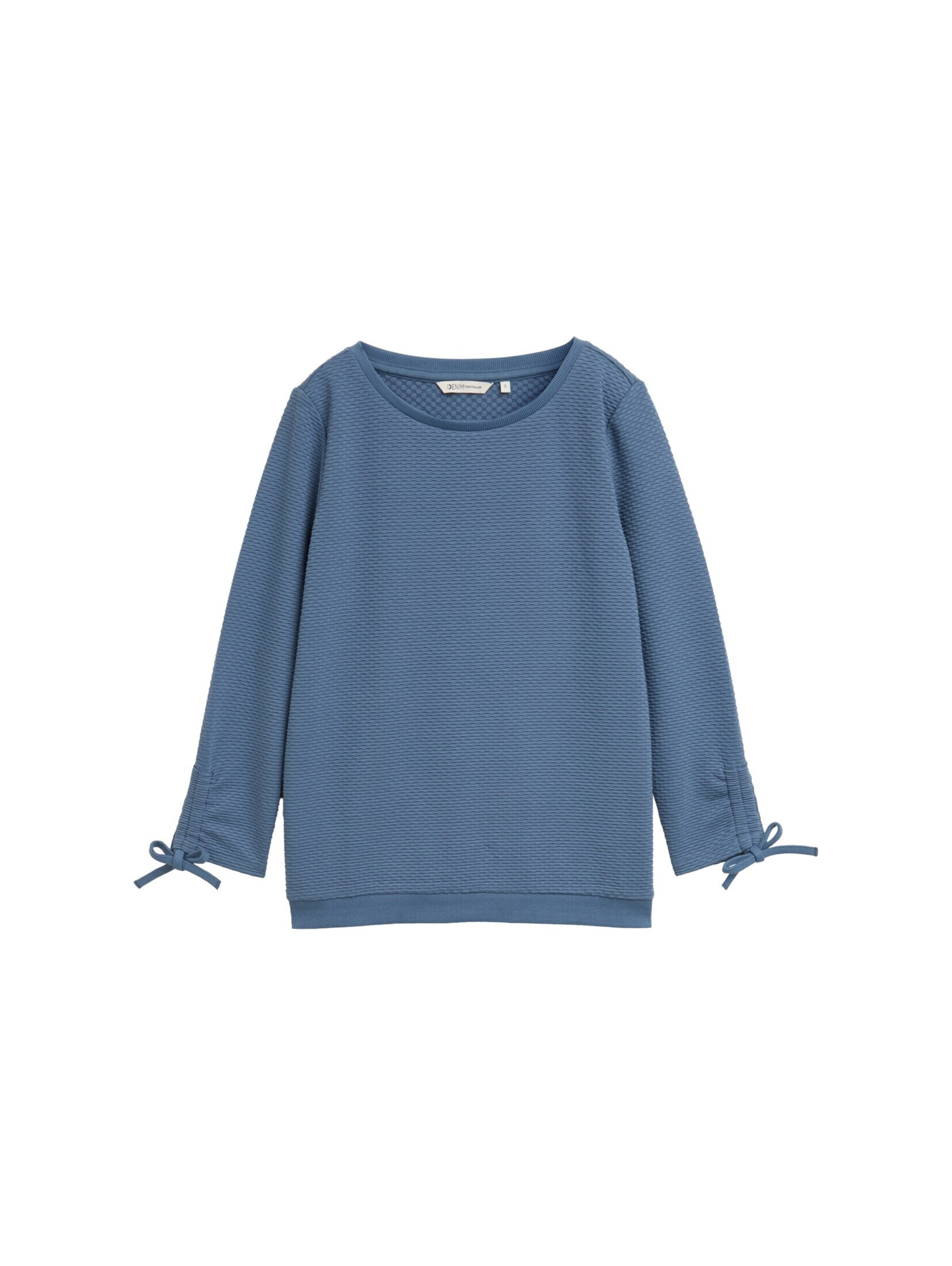 TOM TAILOR DENIM Sweatshirt in Blue: front