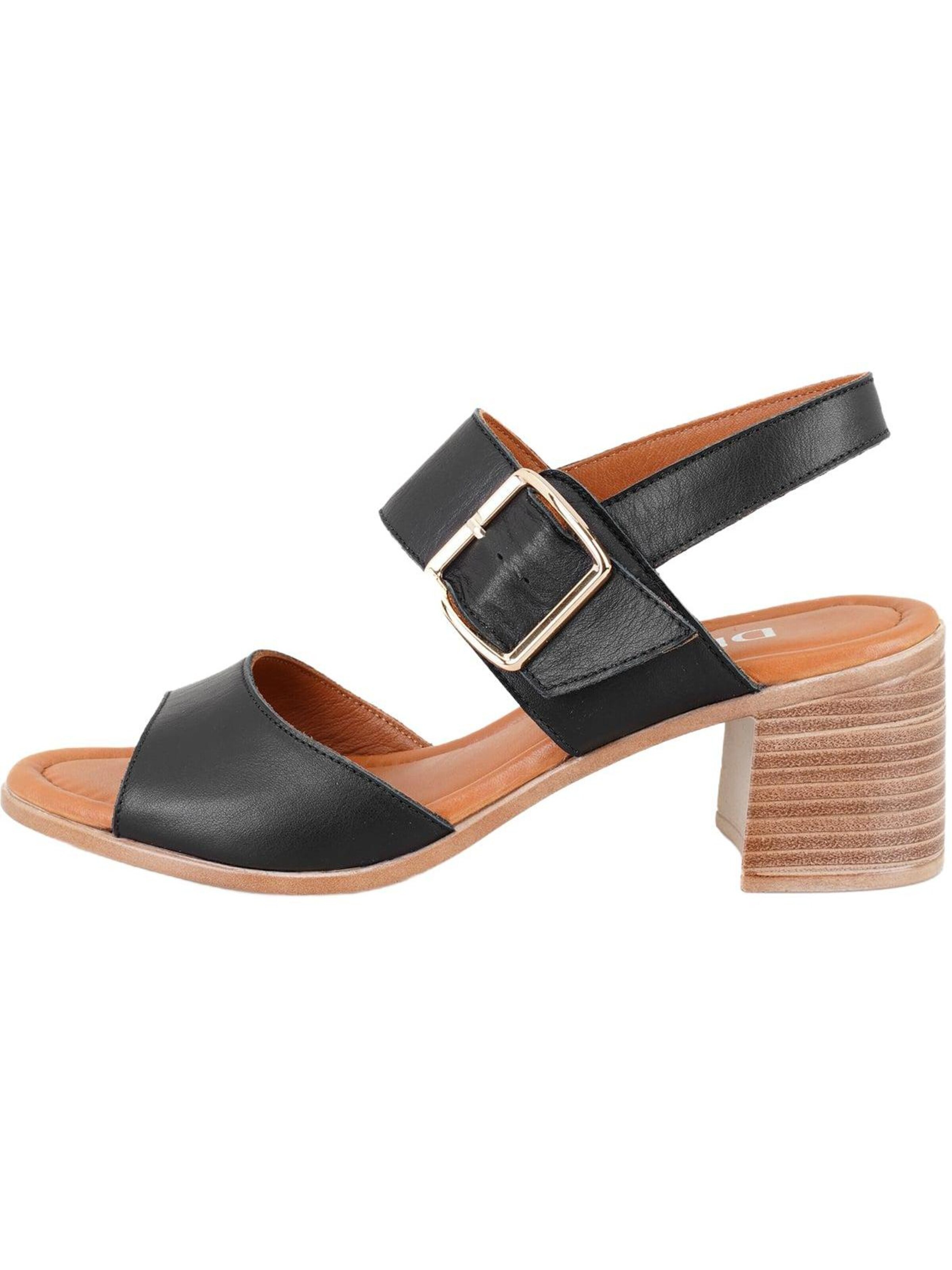Desa T-Bar Sandals 'Sandalen' in Black