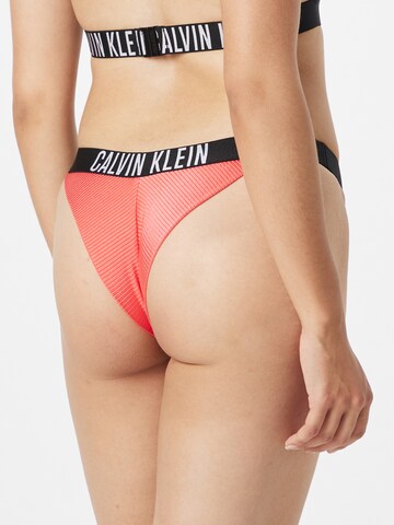 Calvin Klein Swimwear Regular Bikinibroek 'Intense Power' in Oranje