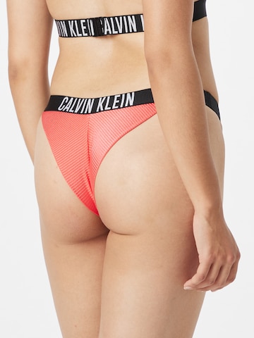 Calvin Klein Swimwear Normální Spodní díl plavek 'Intense Power' – oranžová