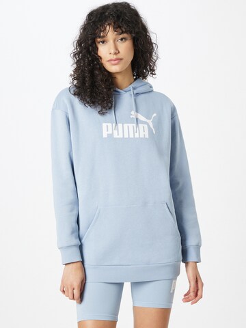 PUMA Athletic Sweatshirt in Blue: front