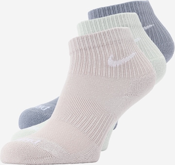 NIKE - Meias de desporto 'Everyday Plus' em bege: frente