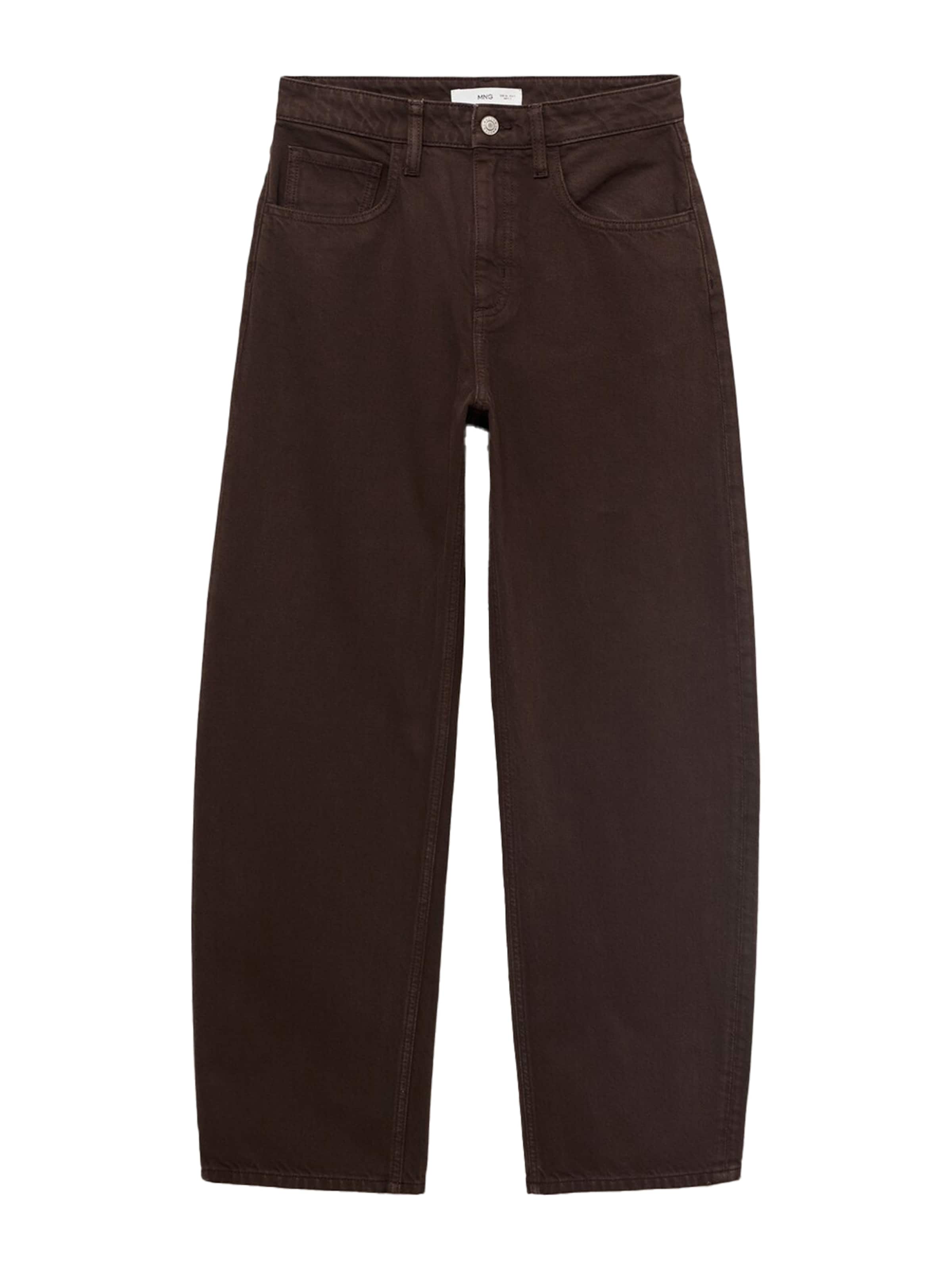MANGO Voľný strih Džínsy 'BET' - Hnedá: predná strana