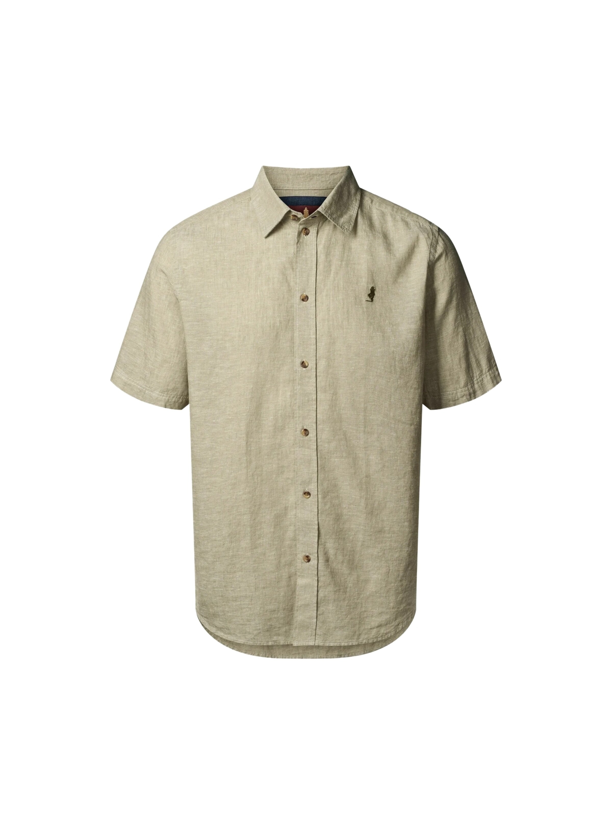 MCS Pohodlné nošení Košile 'Noah' – zelená: přední strana