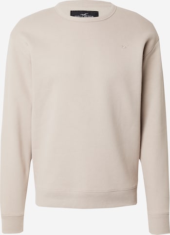 Sweat-shirt HOLLISTER en beige : devant