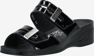 Mule vital en noir : devant