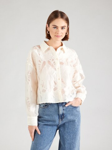 VILA Bluse 'VISAFFI' in Beige: Vorderseite