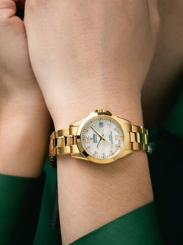 Montre à affichage analogique 'Festina - Watch Classiques Acier Swiss Made - Quartz watch movement - Watch case width: 29.5 mm' FESTINA en or : devant