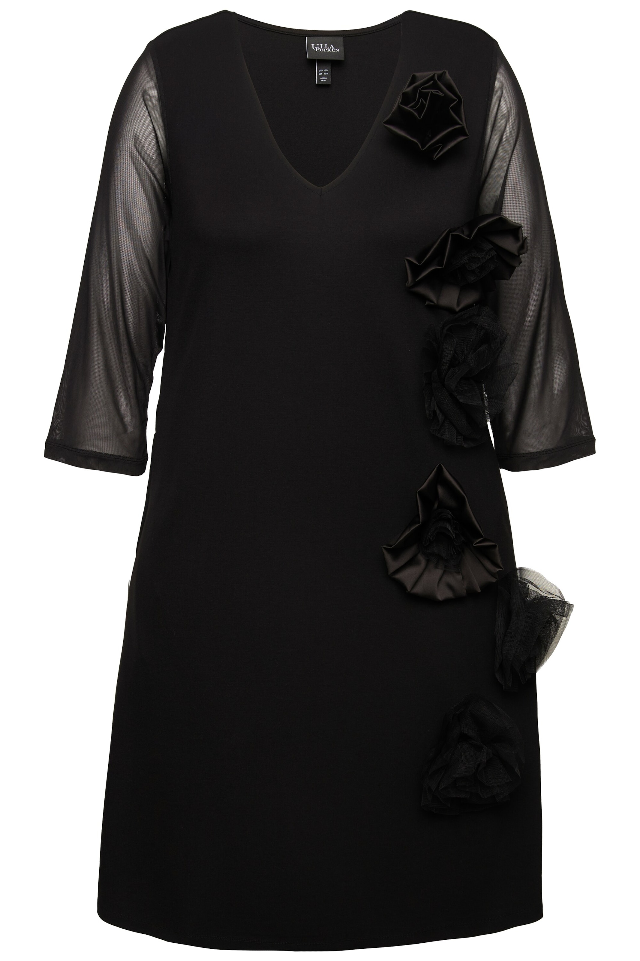 Ulla Popken Jurk in Zwart: voorkant