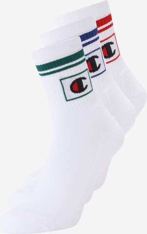 Champion Authentic Athletic Apparel Αθλητικές κάλτσες σε λευκό: μπροστά