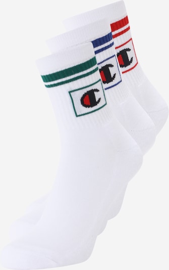 Champion Authentic Athletic Apparel Athletic Socks in Navy / Dark green / Red / White, Item view