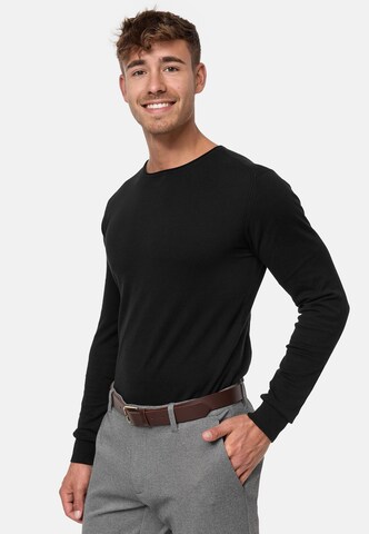 Pull-over 'Gamal' INDICODE JEANS en noir : devant