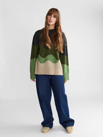 Yahmo Oversizepullover 'Lani' in Grün