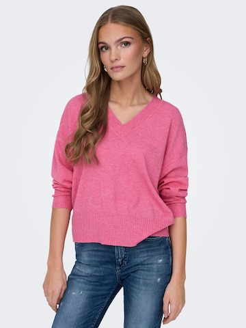 Pull-over 'Prime' JDY en rose : devant