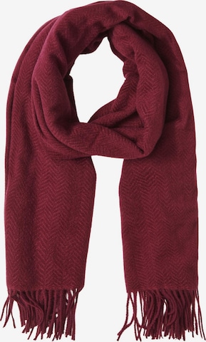 PIECES Scarf 'Kial' in Red: front