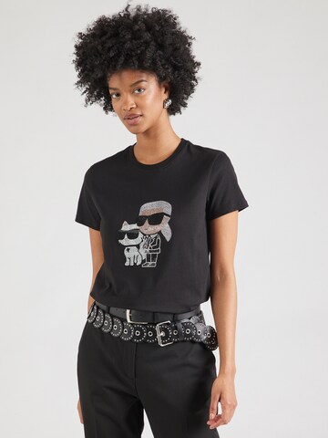 Karl Lagerfeld - Camiseta en negro: frente