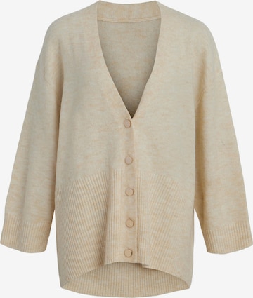 OBJECT Gebreid vest 'ABBIE' in Beige: voorkant