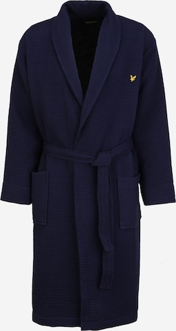 Peignoir long 'CRAIG' Lyle & Scott en bleu : devant