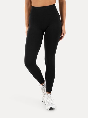 Smilodox Skinny Leggings in Zwart: voorkant
