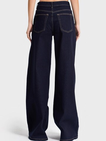 Wide Leg Jean 'Palazzo High Rise Jeans' IT'S BASIC en bleu