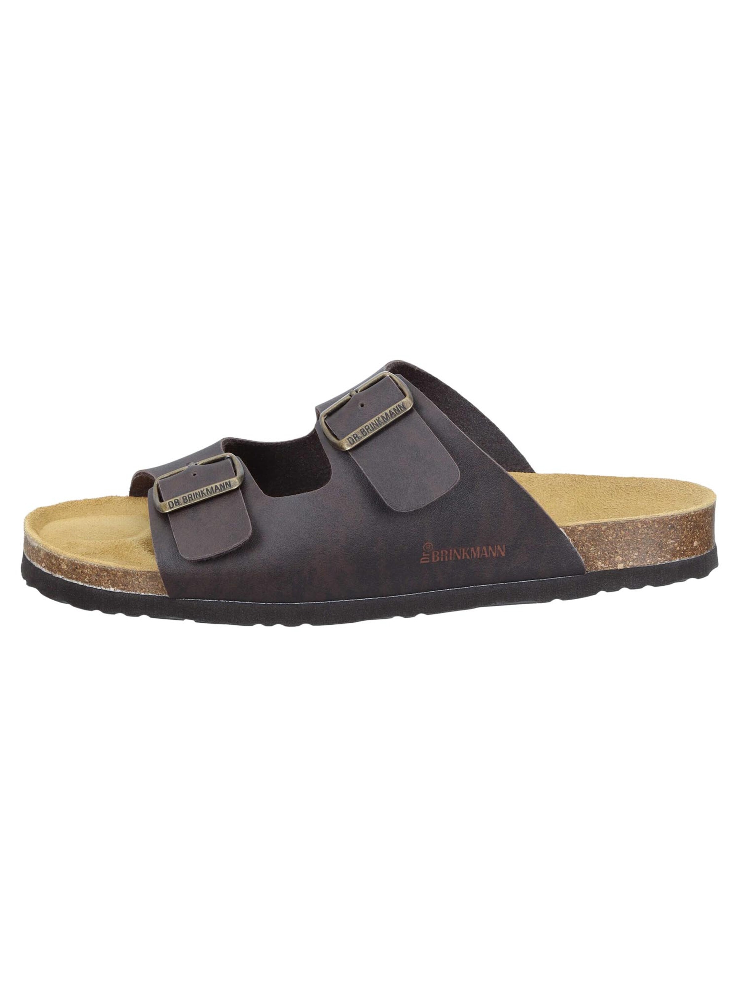 DR. BRINKMANN Mule 'Bonillo' in Brown: front