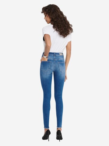 Skinny Jeans 'ONLBLUSH MIDSK ANKRAW REA12187 NOOS 15195681' di ONLY in blu