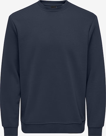 Sweat-shirt 'ONSCONNOR' Only & Sons en bleu : devant