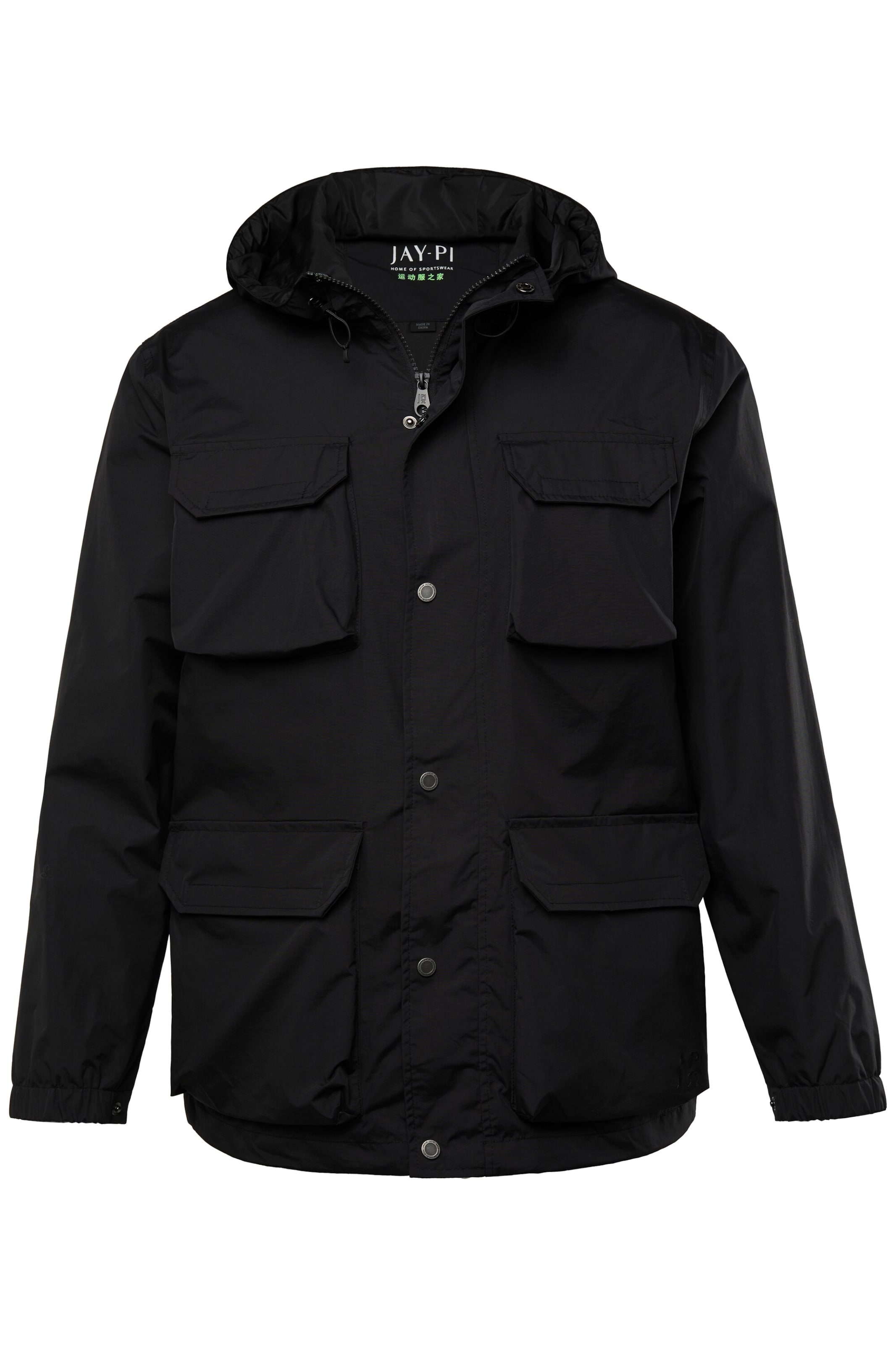 JAY-PI Funktionsjacke in Schwarz: Vorderseite
