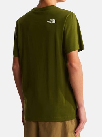 THE NORTH FACE Tričko 'MNT LINE RG SS' - Zelená