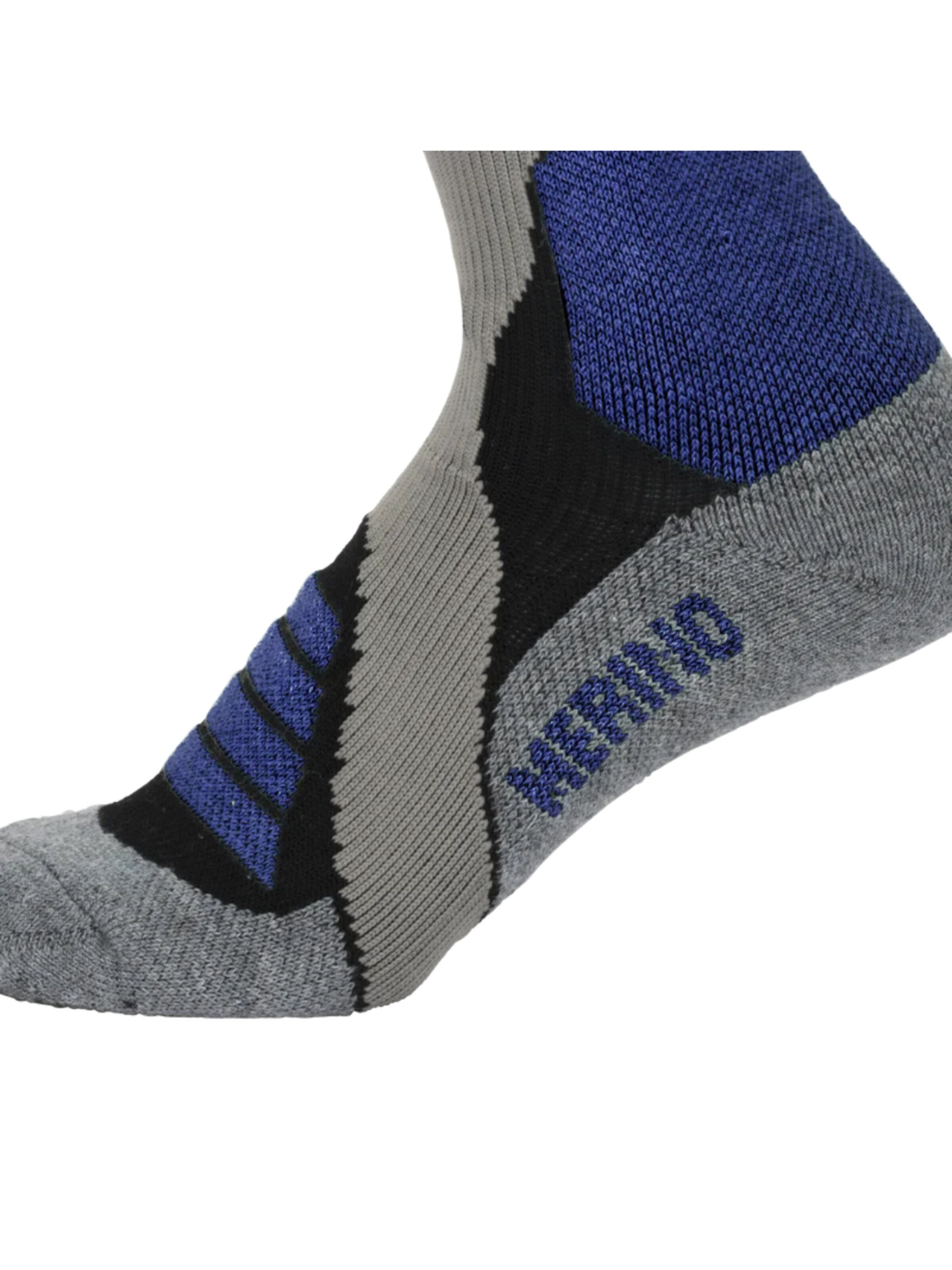 Mowmow Sportsokken 'MowMow Ski Socks - Silver Ions - Antibacterial - Men - Women - Size 39-42 - Gray' in Grijs