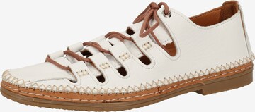 COSMOS COMFORT Lace-Up Shoes in White: front