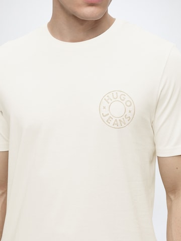 HUGO T-shirt 'Nemodo' i vit