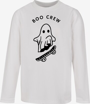 F4NT4STIC Shirt 'Boo Crew Halloween' in Wit: voorkant