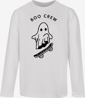 F4NT4STIC Shirt 'Boo Crew Halloween' in Wit: voorkant
