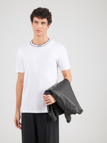 Maglietta di BOSS in bianco: frontale