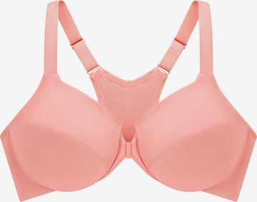 GLAMORISE Minimiser Bra in Orange: front