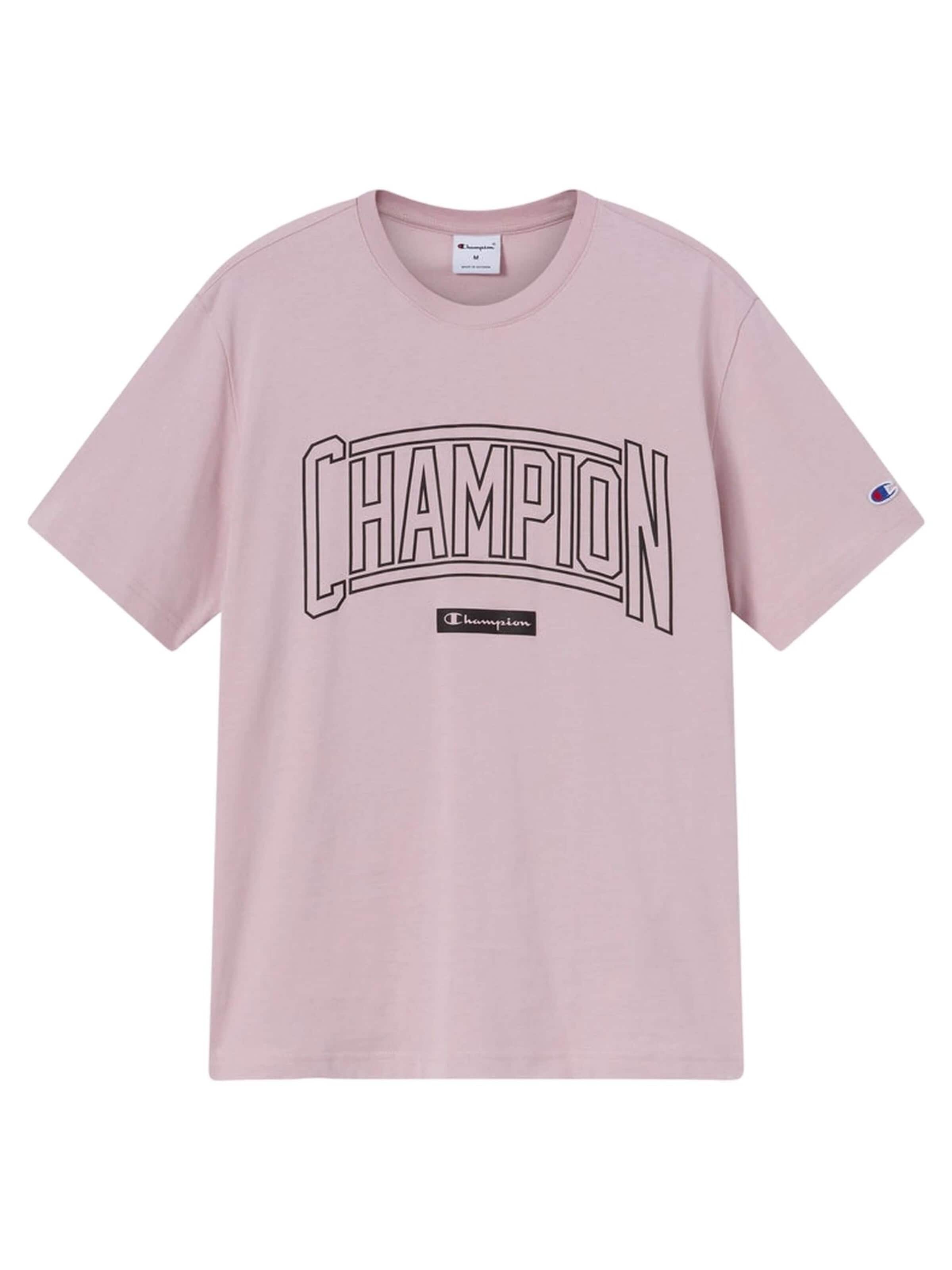 T-Shirt 'Camiseta champion rosa puff print crewneck tee' Champion -DO NOT USE- en rose