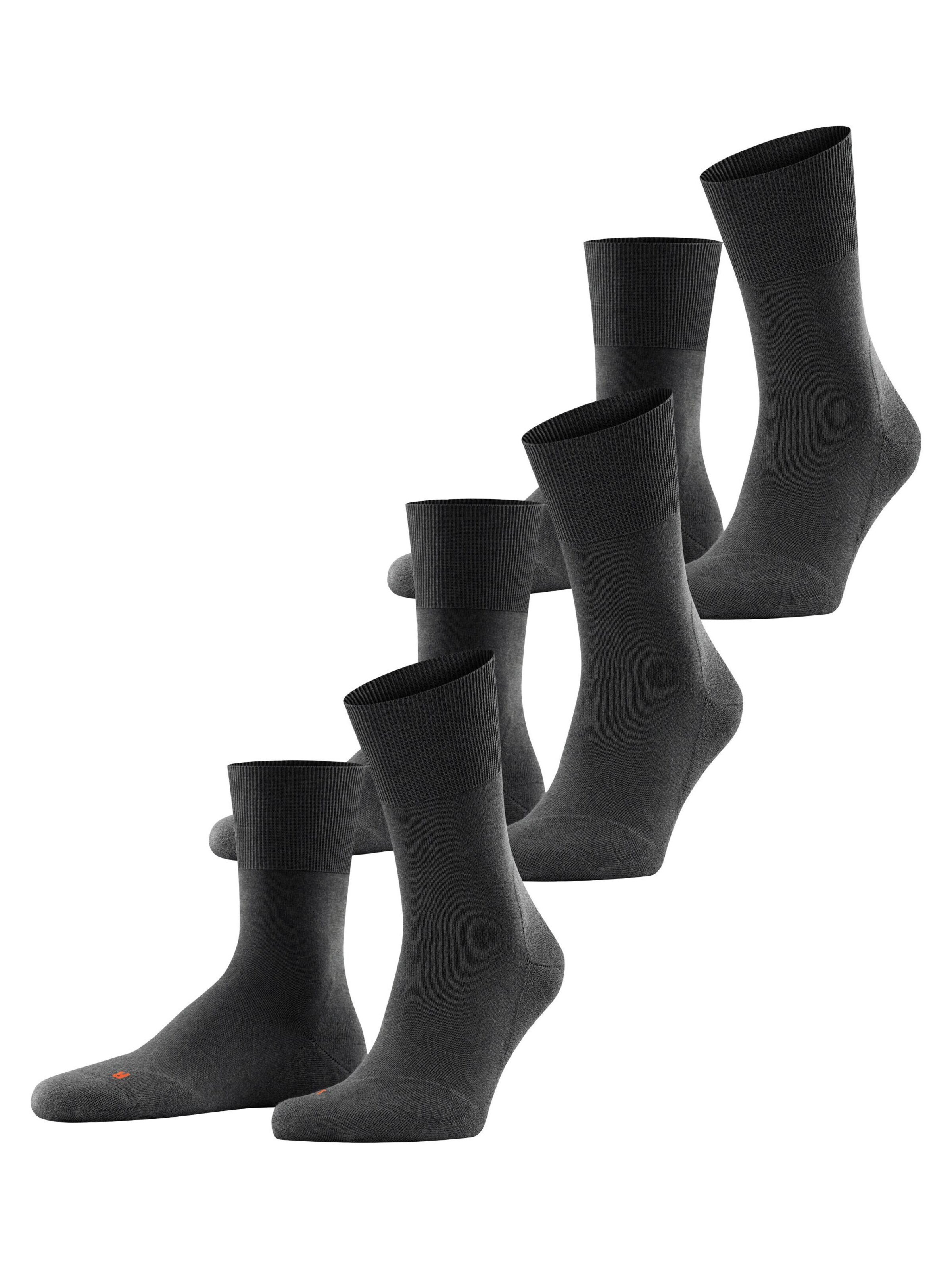 FALKE Socks 'Run 3-Pack' in Grey