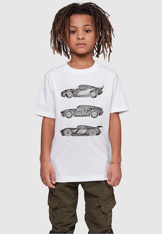 ABSOLUTE CULT T-Shirt 'Cars - Text Racers' in Weiß: predná strana