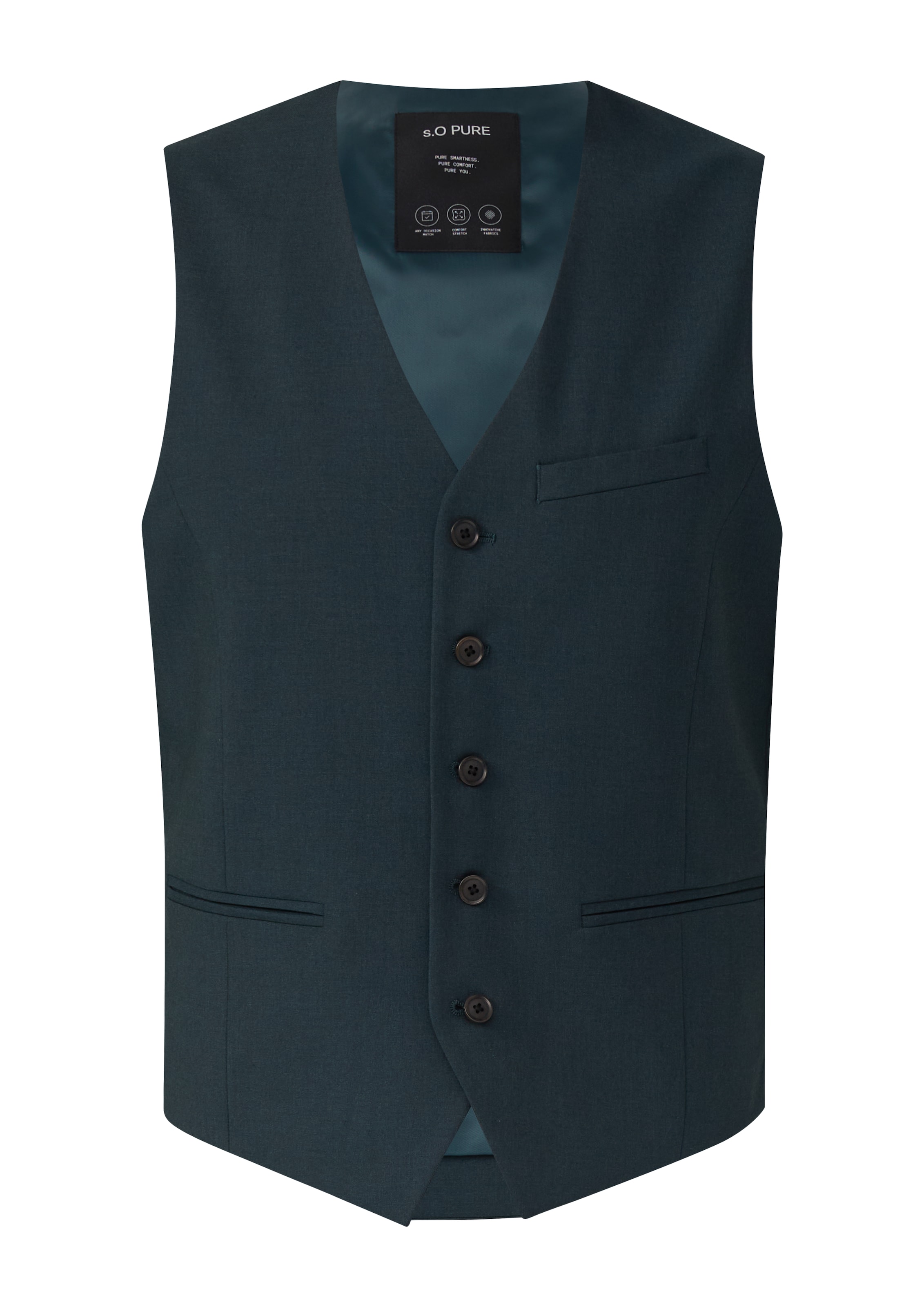 s.Oliver BLACK LABEL Bodywarmer in Groen: voorkant