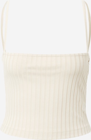 Calvin Klein Jeans - Top en beige: frente