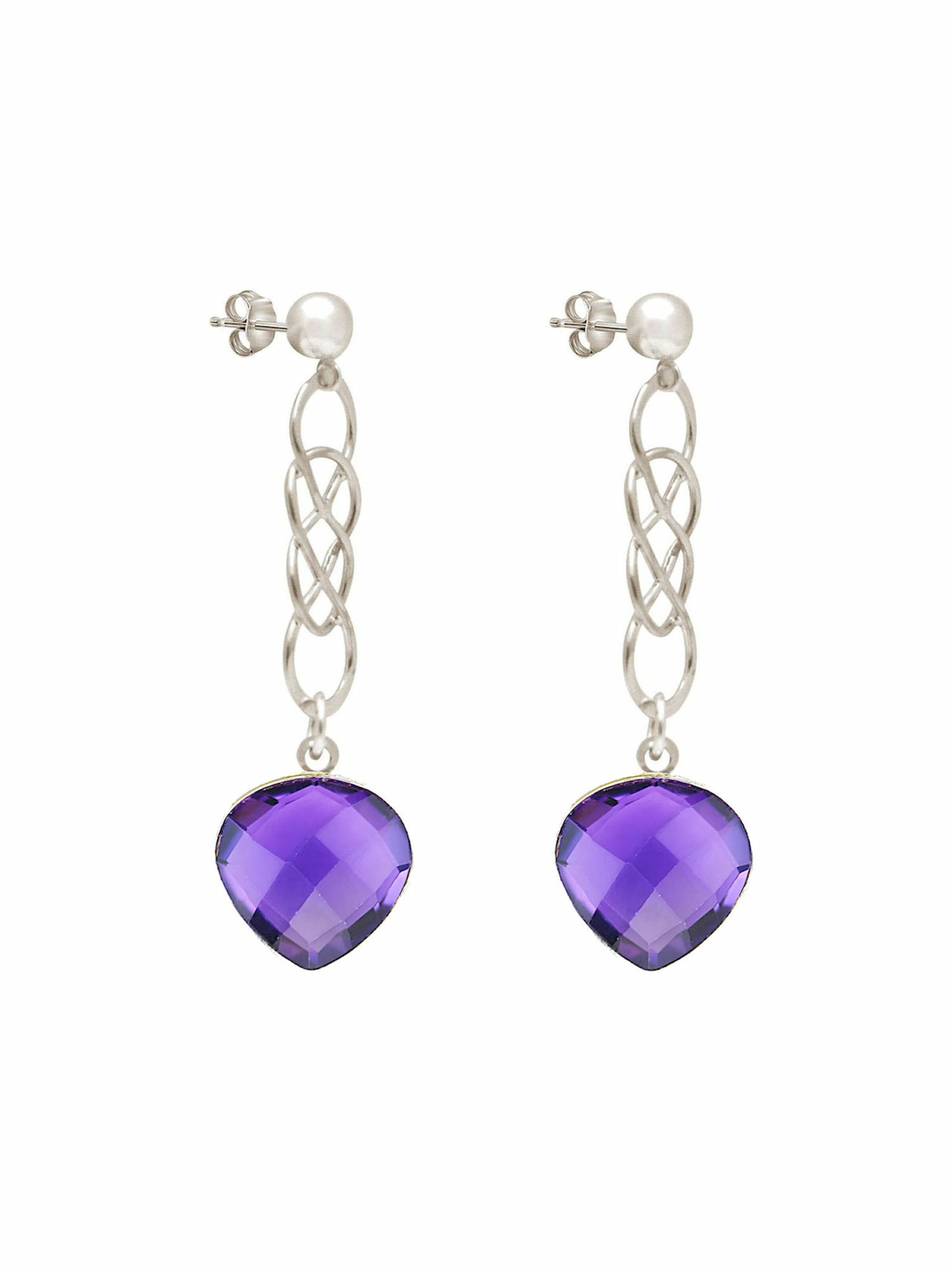 Gemshine Earrings in Purple
