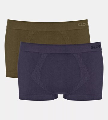 SLOGGI Boxer shorts 'GO' in Blue: front