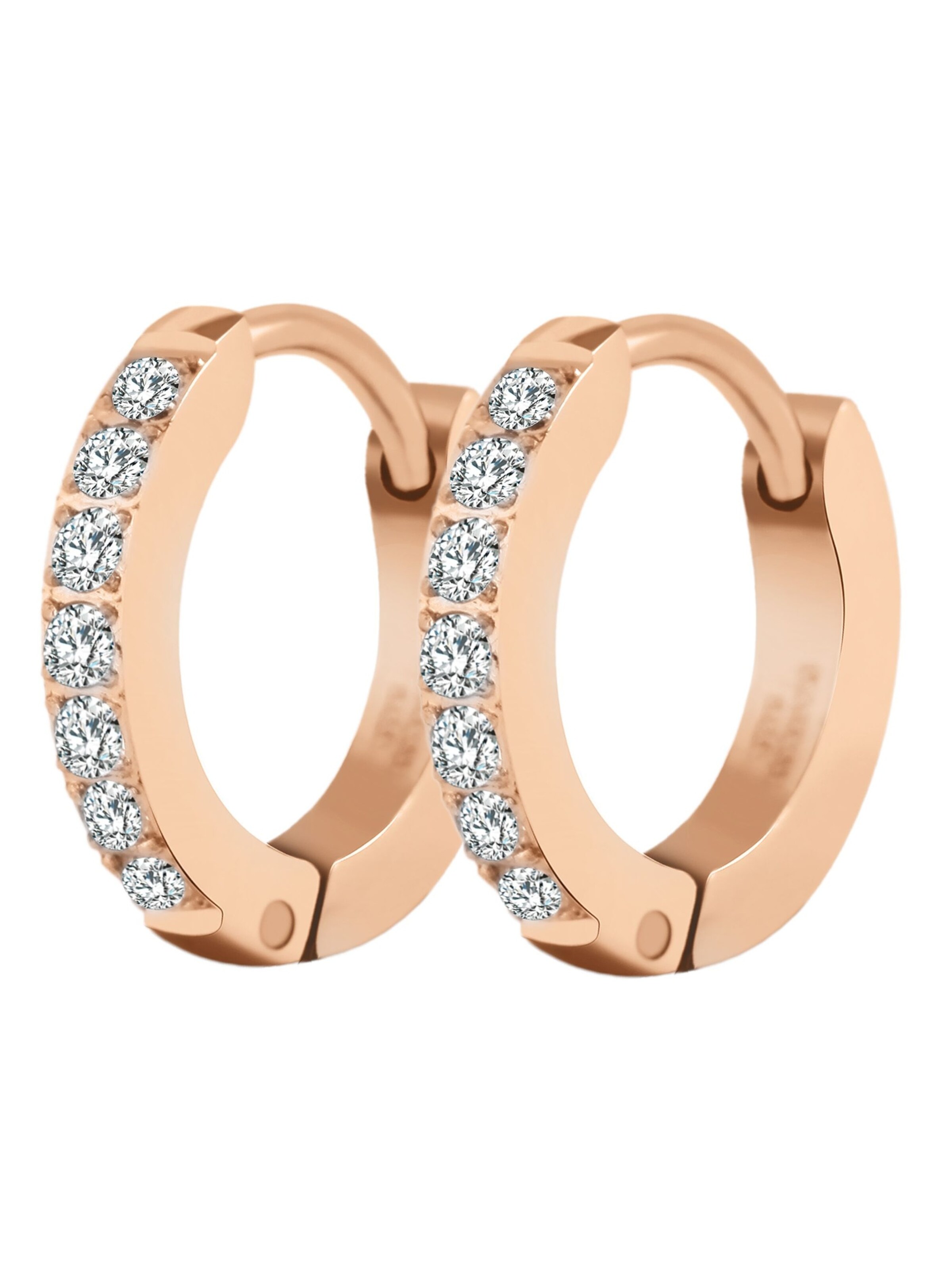 Akzent Ohrringe 'Stacy, langlebig'‌‌ in Gold: Vorderseite
