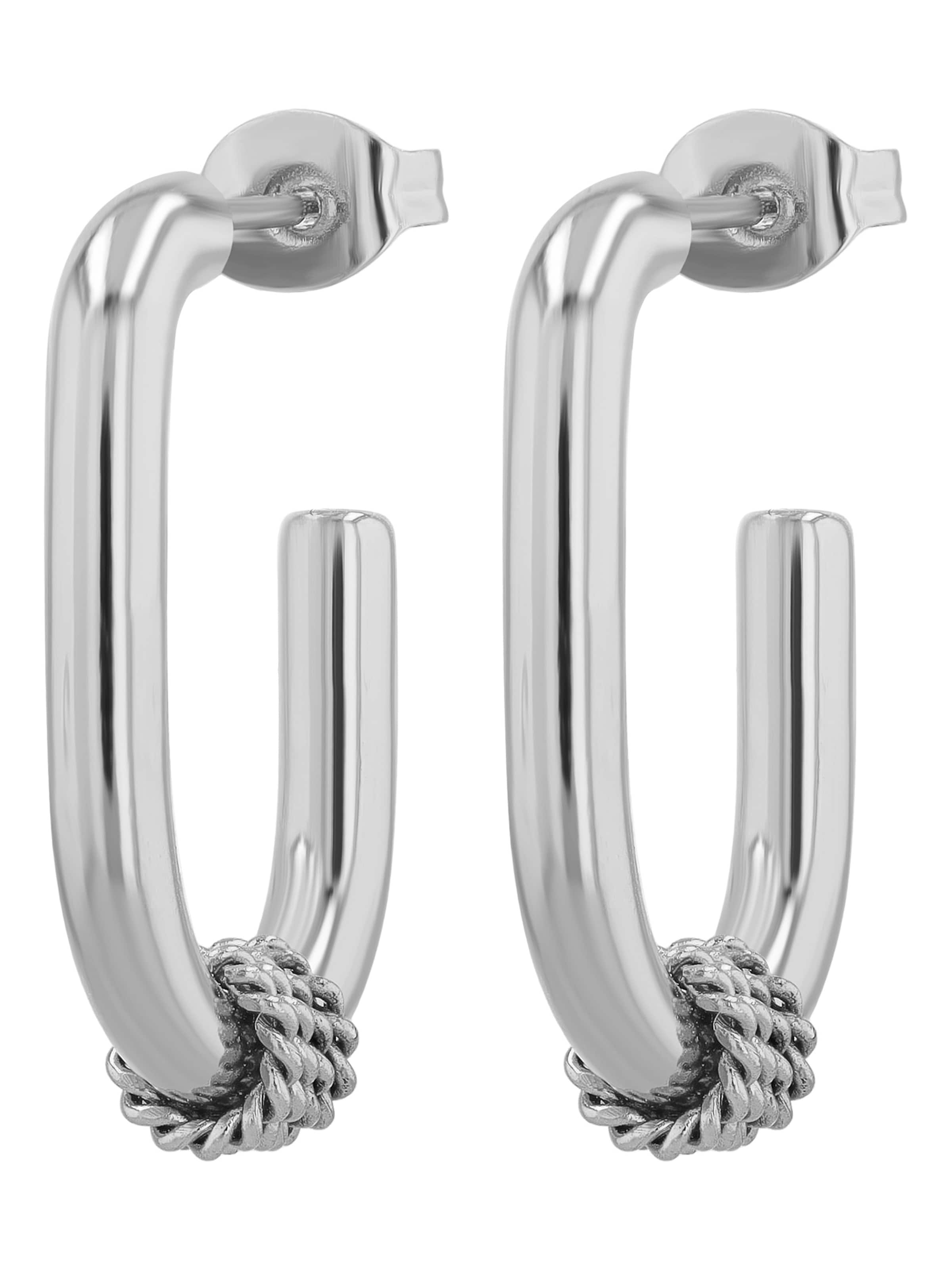 Akzent Earrings 'wasserfest' in Silver: front