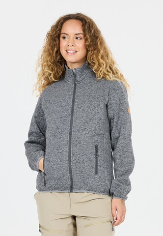 Whistler Funktionsfleecejacke 'Samani' in Grau: Vorderseite