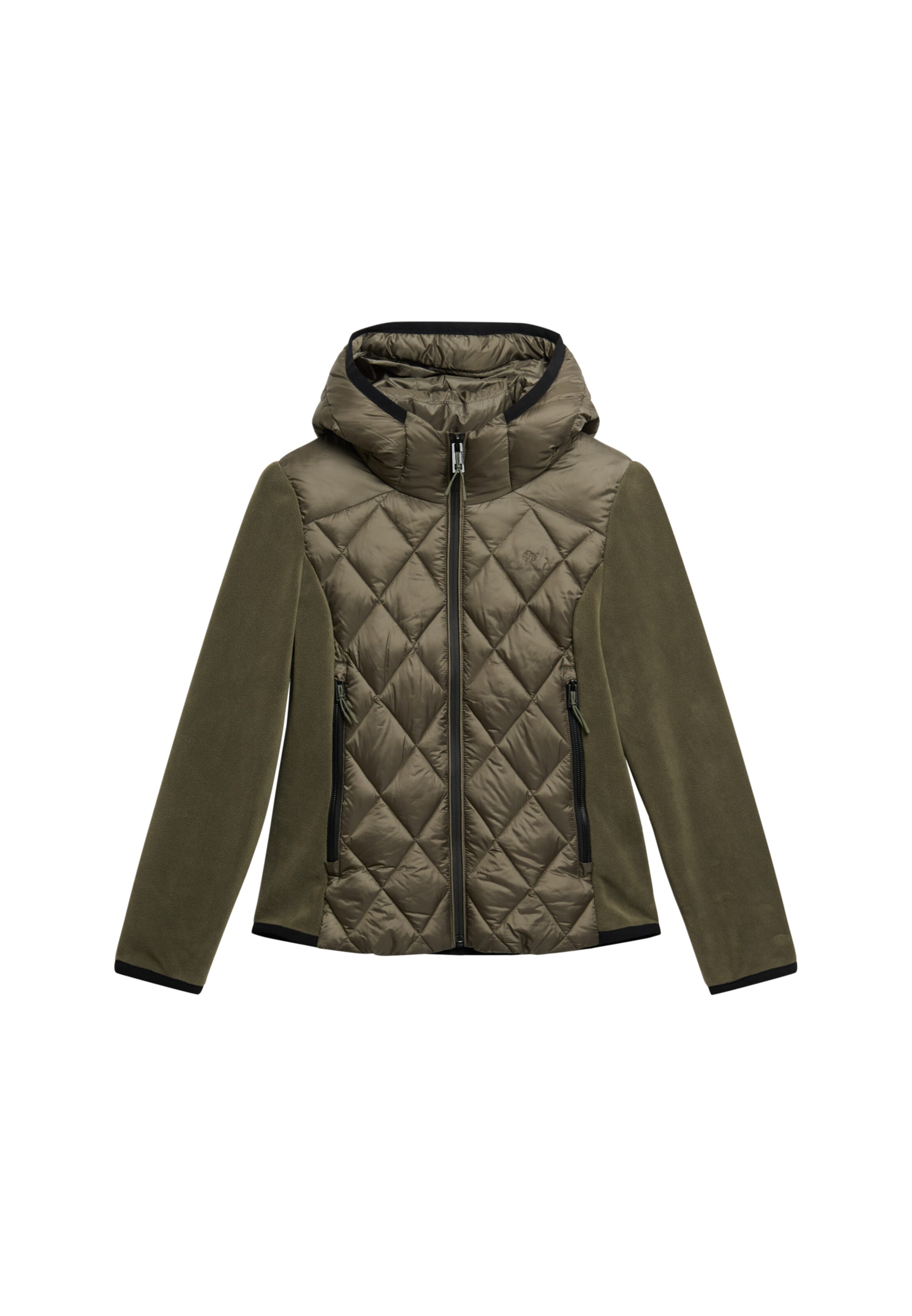 Superdry Tussenjas in Groen: voorkant